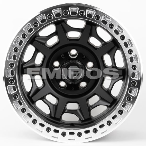 ЛИТЫЕ ДИСКИ 81308 FUEL 2628-SF058 17 J9 ET-32 5X127 71.5 ЧЁРНЫЙ МАТОВЫЙ + ПОЛИРОВАННЫЙ БЕДЛОК