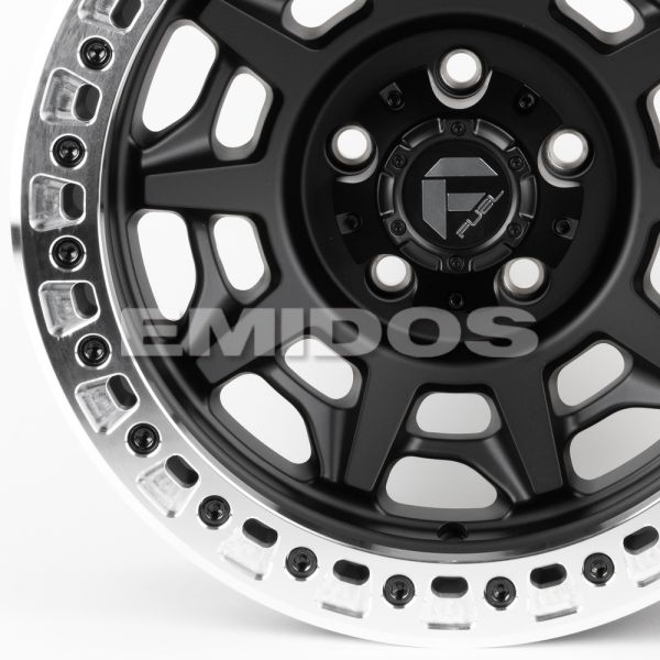 ЛИТЫЕ ДИСКИ 81308 FUEL 2628-SF058 17 J9 ET-32 5X127 71.5 ЧЁРНЫЙ МАТОВЫЙ + ПОЛИРОВАННЫЙ БЕДЛОК