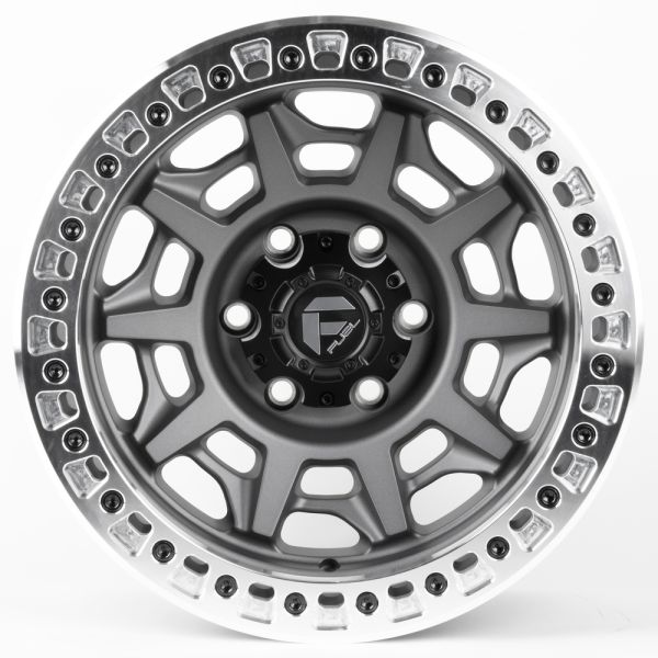 ЛИТЫЕ ДИСКИ 81310 FUEL 2628-SF058 17 J9 ET-15 6X139.7 106.1 ГРАФИТ МАТОВЫЙ + ПОЛИРОВАННЫЙ БЕДЛОК