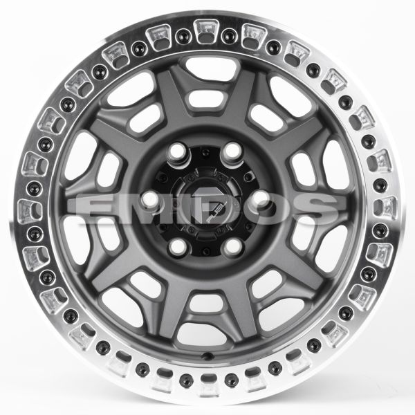 ЛИТЫЕ ДИСКИ 81310 FUEL 2628-SF058 17 J9 ET-15 6X139.7 106.1 ГРАФИТ МАТОВЫЙ + ПОЛИРОВАННЫЙ БЕДЛОК