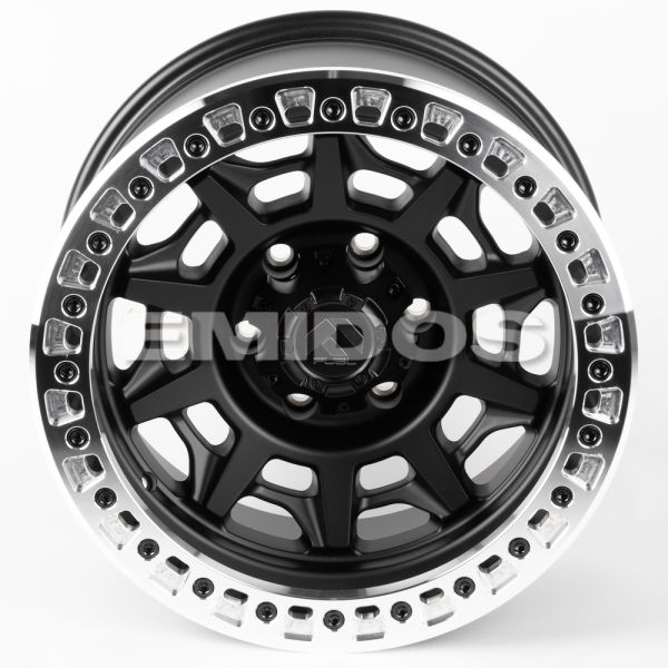 ЛИТЫЕ ДИСКИ 81311 FUEL 2628-SF058 17 J9 ET-15 6X139.7 106.1 ЧЁРНЫЙ МАТОВЫЙ + ПОЛИРОВАННЫЙ БЕДЛОК