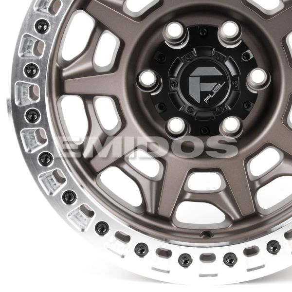 ЛИТЫЕ ДИСКИ 81312 FUEL 2628-SF058 17 J9 ET-15 6X139.7 106.1 БРОНЗА МАТОВАЯ + ПОЛИРОВАННЫЙ БЕДЛОК