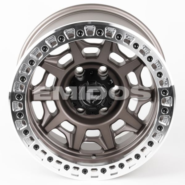 ЛИТЫЕ ДИСКИ 81312 FUEL 2628-SF058 17 J9 ET-15 6X139.7 106.1 БРОНЗА МАТОВАЯ + ПОЛИРОВАННЫЙ БЕДЛОК