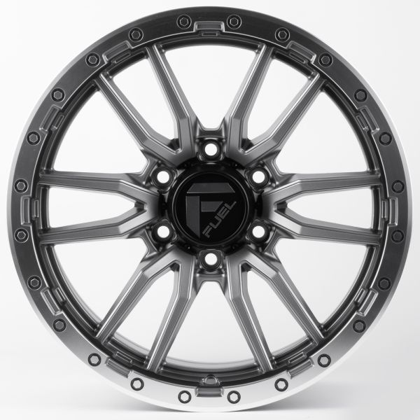 ЛИТЫЕ ДИСКИ 81416 FUEL 60273-FG443 18 J9 ET18 6X139.7 106.1 ГРАФИТ МАТОВЫЙ + ПОЛИРОВАННЫЙ ОБОД