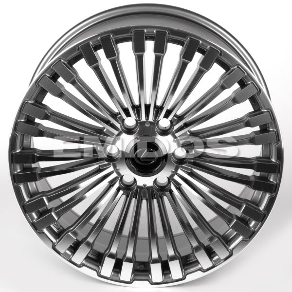 ЛИТЫЕ ДИСКИ 81418 LEXUS/TOYOTA 11843-CT378 20 J8.5 ET40 6X139.7 95.1 ГРАФИТ + ПОЛИРОВАННЫЕ СПИЦЫ