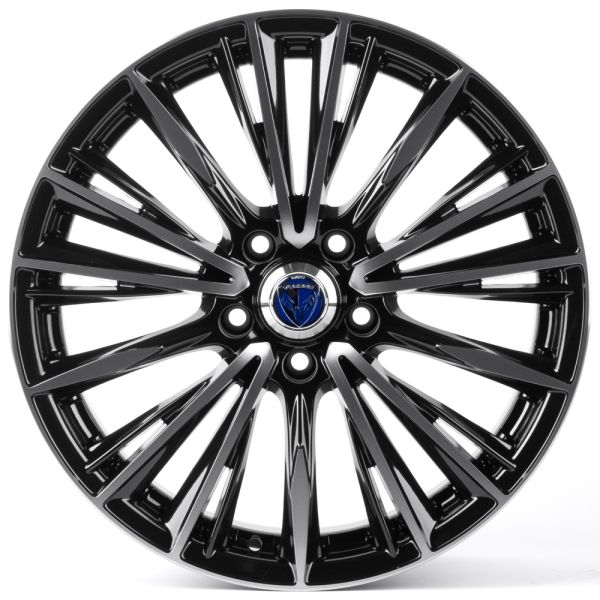 ЛИТЫЕ ДИСКИ 81425 RAYS 1127X-FG441 18 J8 ET38 5X108 73.1 ЧЁРНЫЙ ГЛЯНЦЕВЫЙ + ПОЛИРОВАННЫЕ СПИЦЫ ПОД Т