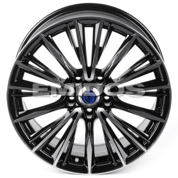 ЛИТЫЕ ДИСКИ 81423 RAYS 1127X-FG441 18 J8 ET38 5X114.3 73.1 ЧЁРНЫЙ ГЛЯНЦЕВЫЙ + ПОЛИРОВАННЫЕ СПИЦЫ ПОД