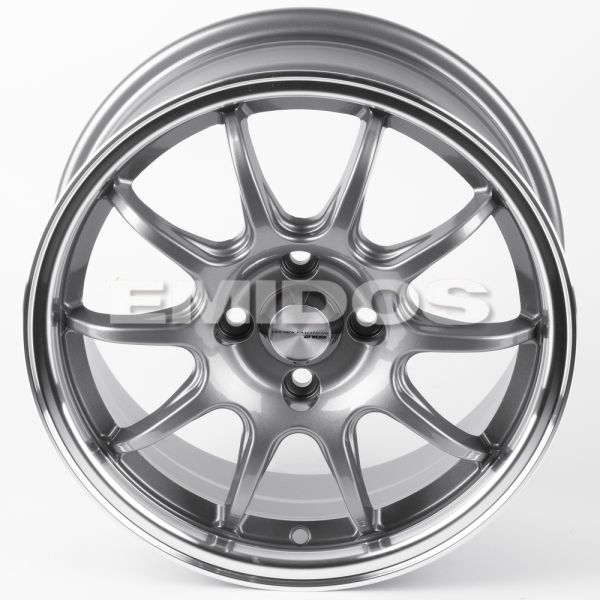 ЛИТЫЕ ДИСКИ 81430 WORK 12243-FG412 15 J6.5 ET35 4X100 73.1 ГРАФИТ ГЛЯНЦЕВЫЙ + ПОЛИРОВАННЫЙ ОБОД