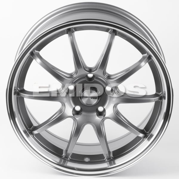 ЛИТЫЕ ДИСКИ 81432 WORK 12243-CT345 17 J7.5 ET40 5X114.3 73.1 ГРАФИТ ГЛЯНЦЕВЫЙ + ПОЛИРОВАННЫЙ ОБОД