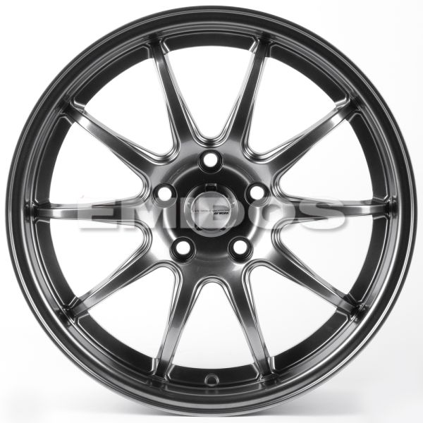 ЛИТЫЕ ДИСКИ 81433 WORK 12243-CT345 17 J7.5 ET40 5X114.3 73.1 СЕРЕБРО ТЁМНОЕ