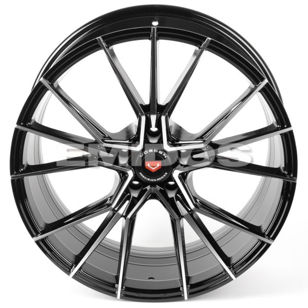 ЛИТЫЕ ДИСКИ 81495 VOSSEN BY04-FG595 19 J8.5 ET35 5X114.3 73.1 ЧЁРНЫЙ ГЛЯНЦЕВЫЙ + ПОЛИРОВАННЫЕ СПИЦЫ