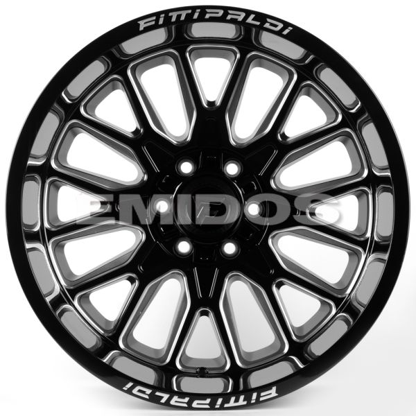 ЛИТЫЕ ДИСКИ 81616 FITTIPALDI FA18BM 20 J12 ET-44 6X135/6X139.7 106.1 ЧЁРНЫЙ ГЛЯНЦЕВЫЙ + ПОЛИРОВАННЫЕ