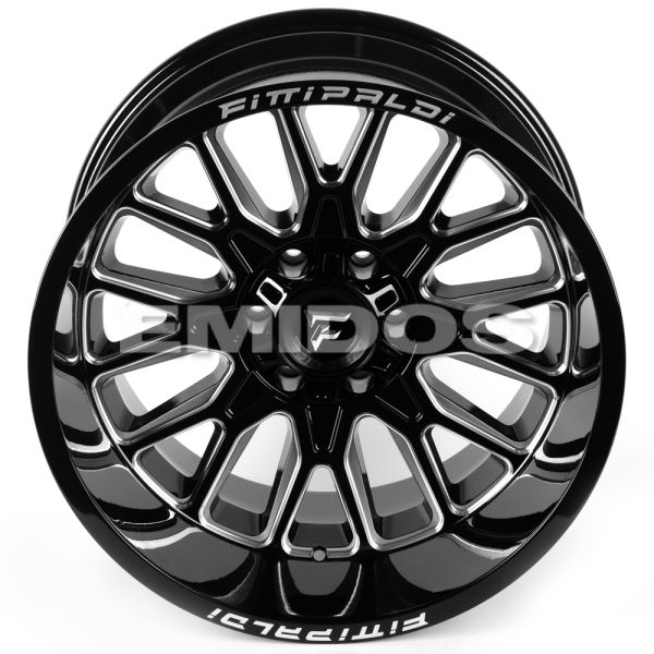 ЛИТЫЕ ДИСКИ 81616 FITTIPALDI FA18BM 20 J12 ET-44 6X135/6X139.7 106.1 ЧЁРНЫЙ ГЛЯНЦЕВЫЙ + ПОЛИРОВАННЫЕ