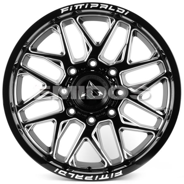 ЛИТЫЕ ДИСКИ 81618 FITTIPALDI FA19BM 20 J9 ET18 8X180 124.3 ЧЁРНЫЙ ГЛЯНЦЕВЫЙ + ПОЛИРОВАННЫЕ СПИЦЫ