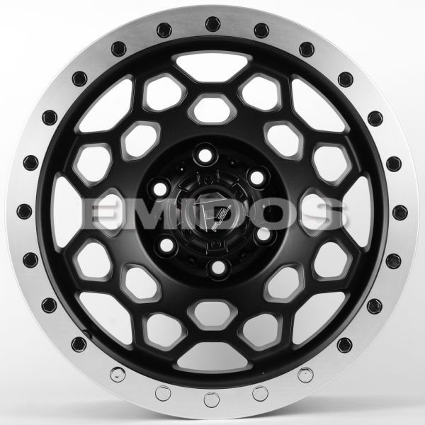 ЛИТЫЕ ДИСКИ 81624 FUEL FC240-7-CT480 17 J8.5 ET0 6X135 87.1 ЧЁРНЫЙ МАТОВЫЙ + ПОЛИРОВАННЫЙ ОБОД + ХРО