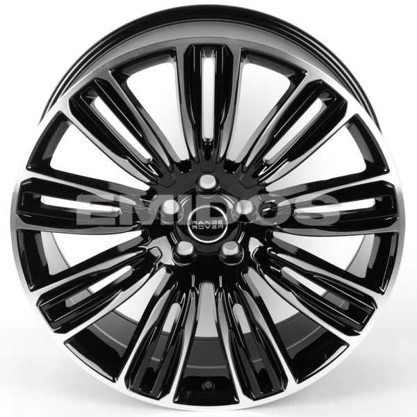 ЛИТЫЕ ДИСКИ 81666 LAND ROVER FC716-CT555 22 J9.5 ET45 5X120 72.6 ЧЁРНЫЙ ГЛЯНЦЕВЫЙ + ПОЛИРОВАННЫЕ СПИ