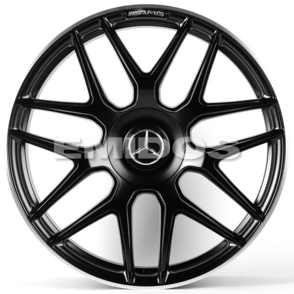 ЛИТЫЕ ДИСКИ 81685 MERCEDES-BENZ FC933-CT556 22 J10 ET35 5X130 84.1 ЧЁРНЫЙ МАТОВЫЙ + ПОЛИРОВАННЫЙ ОБО