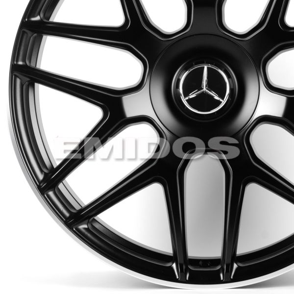 ЛИТЫЕ ДИСКИ 81685 MERCEDES-BENZ FC933-CT556 22 J10 ET35 5X130 84.1 ЧЁРНЫЙ МАТОВЫЙ + ПОЛИРОВАННЫЙ ОБО