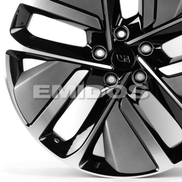 ЛИТЫЕ ДИСКИ 81750 LI FC3164-FG626 21 J9 ET45.5 5X120 62.5 ЧЁРНЫЙ ГЛЯНЦЕВЫЙ + ПОЛИРОВАННЫЕ СПИЦЫ