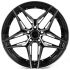 ЛИТЫЕ ДИСКИ 82152 ADV1 XL6001-14-DS345 19 J8.5 ET35 5X112 66.56 ЧЁРНЫЙ + ПОЛИРОВАННЫЕ СПИЦЫ