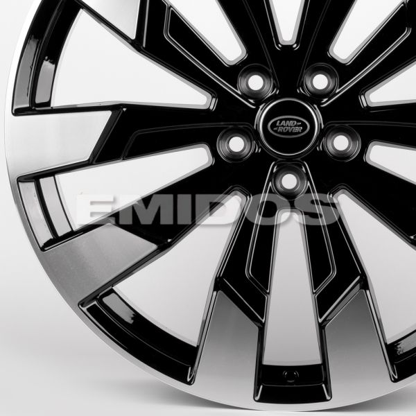 ЛИТЫЕ ДИСКИ 82171 LAND ROVER IV-1131-SM233 22 J10 ET38 5X120 72.56 ЧЁРНЫЙ ГЛЯНЦЕВЫЙ + ПОЛИРОВАННЫЕ С