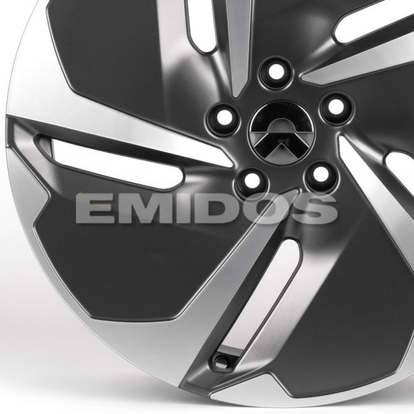 ЛИТЫЕ ДИСКИ 81821 NIO IVF-3113-SF100 20 J8.5 ET43 5X120 62.5 ГРАФИТ МАТОВЫЙ + ПОЛИРОВАННЫЕ СПИЦЫ