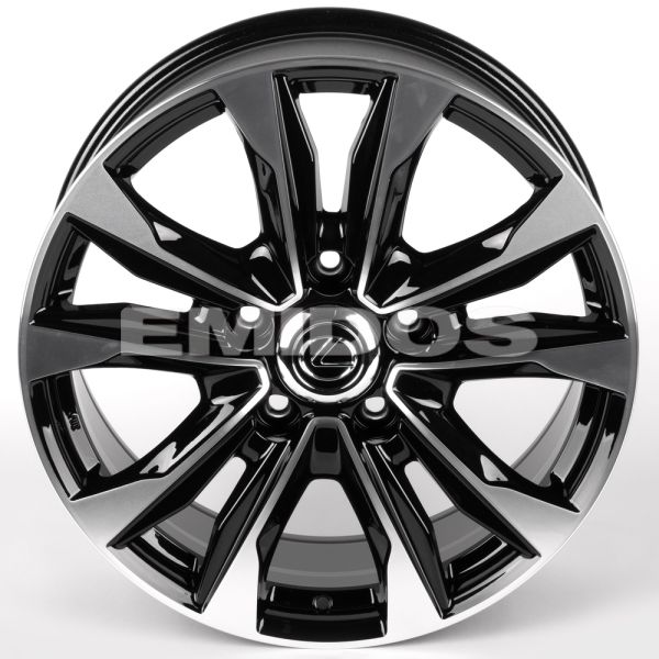 ЛИТЫЕ ДИСКИ 81827 LEXUS IV-869-SF100 20 J8.5 ET45 5X150 110.1 ЧЁРНЫЙ ГЛЯНЦЕВЫЙ + ПОЛИРОВАННЫЕ СПИЦЫ