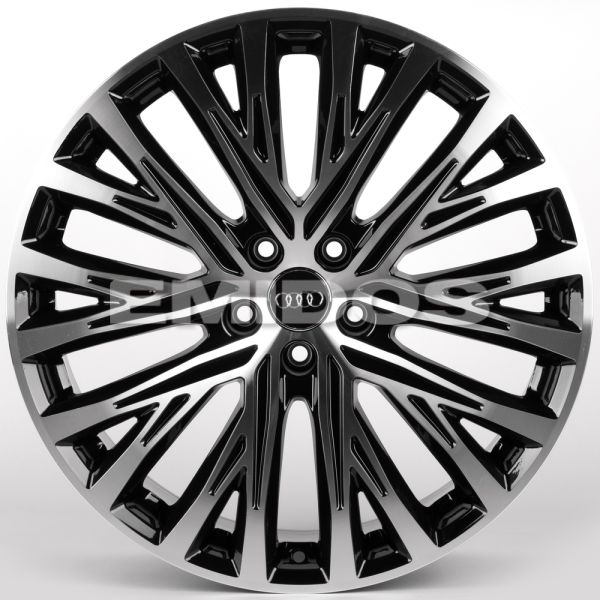 ЛИТЫЕ ДИСКИ 81844 AUDI IVF-3051-FG611 20 J9 ET30 5X112 66.45 ЧЁРНЫЙ ГЛЯНЦЕВЫЙ + ПОЛИРОВАННЫЕ СПИЦЫ