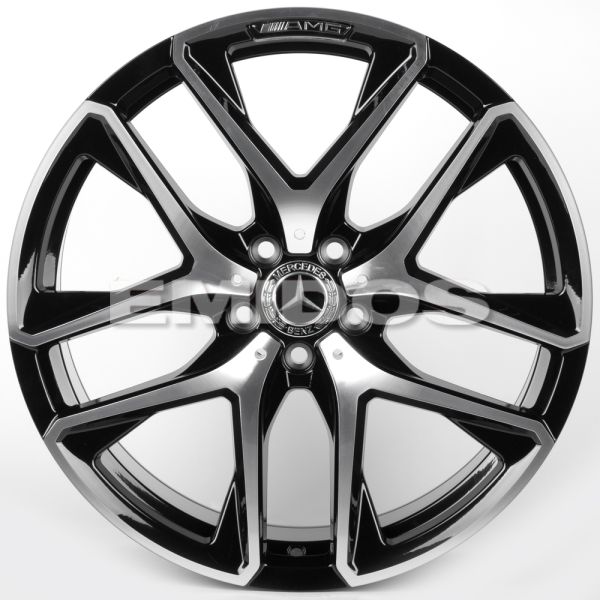 ЛИТЫЕ ДИСКИ 81866 MERCEDES-BENZ IVF-3142-CT525 20 J9.5 ET45 5X112 66.5 ЧЁРНЫЙ ГЛЯНЦЕВЫЙ + ПОЛИРОВАНН