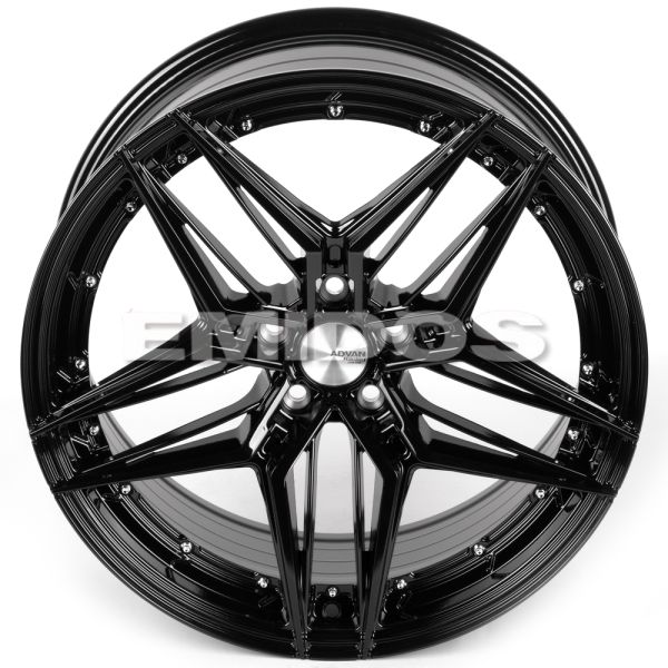 ЛИТЫЕ ДИСКИ 81952 ADVAN IVF-007-SM185 19 J8.5 ET35 5X108 73.1 ЧЁРНЫЙ