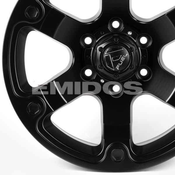 ЛИТЫЕ ДИСКИ 81972 FUEL IV-212-SM157 17 J8.5 ET0 6X139.7 110 ЧЁРНЫЙ МАТОВЫЙ