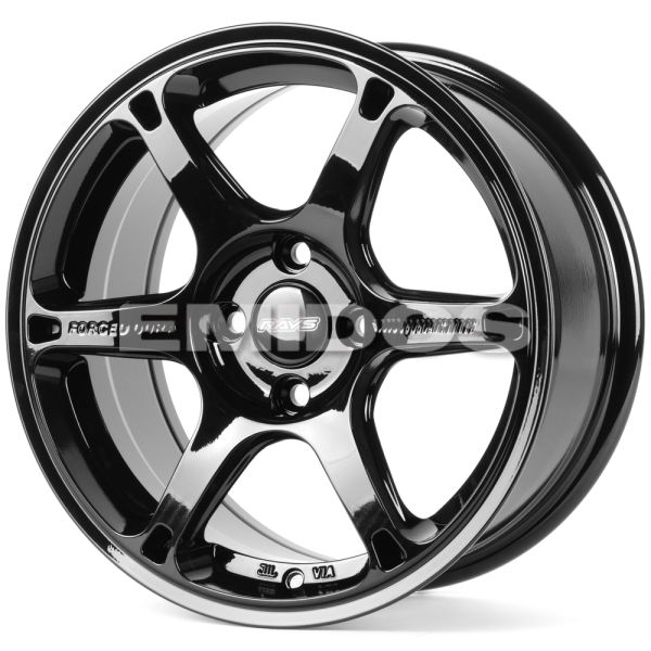 ЛИТЫЕ ДИСКИ 82006 RAYS 6067D-FG544 15 J7 ET36 4X100 73.1 ЧЁРНЫЙ ГЛЯНЦЕВЫЙ