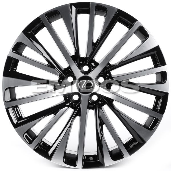 ЛИТЫЕ ДИСКИ 82097 LEXUS IVF-952 21 J9 ET30 5X114.3 60.1 ЧЁРНЫЙ + ПОЛИРОВАННЫЕ СПИЦЫ