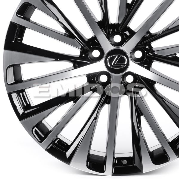 ЛИТЫЕ ДИСКИ 82097 LEXUS IVF-952 21 J9 ET30 5X114.3 60.1 ЧЁРНЫЙ + ПОЛИРОВАННЫЕ СПИЦЫ