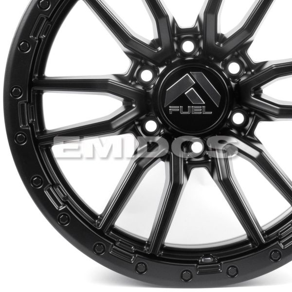 ЛИТЫЕ ДИСКИ 82161 FUEL 60273-DS193 18 J9 ET18 6X139.7 106.1 ЧЁРНЫЙ МАТОВЫЙ