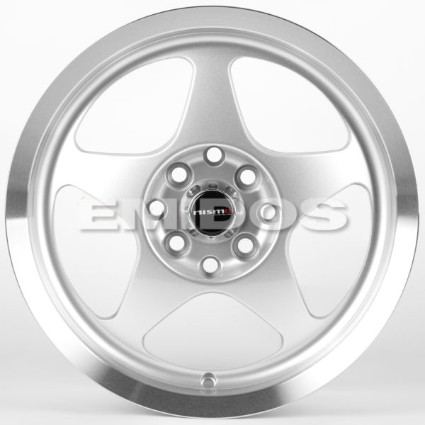 ЛИТЫЕ ДИСКИ 82174 NISMO 5868F-CT456 15 J6.5 ET35 4X100/4X114.3 73.1 СЕРЕБРО + ПОЛИРОВАННЫЙ ОБОД