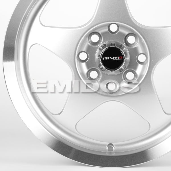 ЛИТЫЕ ДИСКИ 82174 NISMO 5868F-CT456 15 J6.5 ET35 4X100/4X114.3 73.1 СЕРЕБРО + ПОЛИРОВАННЫЙ ОБОД