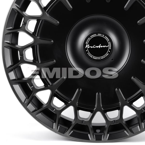 ЛИТЫЕ ДИСКИ 82195 BRIXTON FA729-FG610 20 J8.5 ET30 6X139.7 110.1 ЧЁРНЫЙ МАТОВЫЙ + ПОЛИРОВАННЫЕ СПИЦЫ