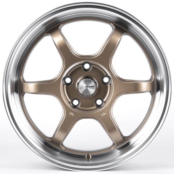 ЛИТЫЕ ДИСКИ 82247 ADVAN FC006-CT478 17 J7.5 ET38 5X114.3 73.1 БРОНЗА + ПОЛИРОВАННЫЙ ОБОД