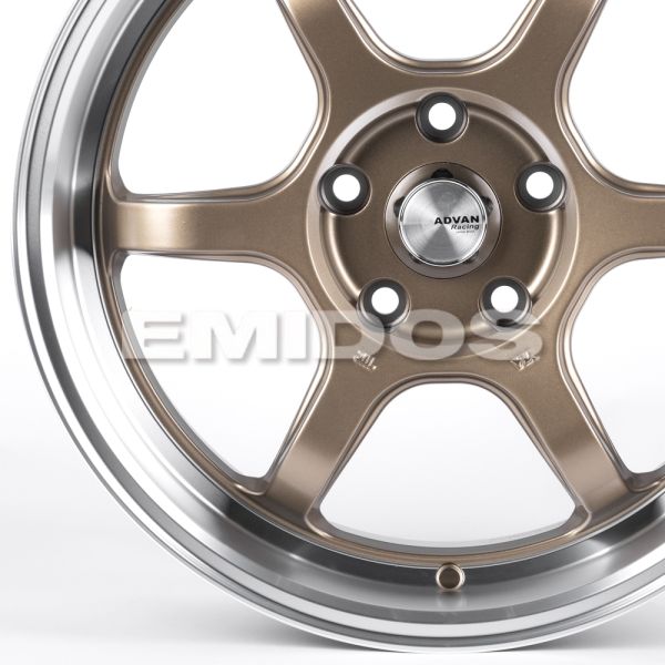 ЛИТЫЕ ДИСКИ 82247 ADVAN FC006-CT478 17 J7.5 ET38 5X114.3 73.1 БРОНЗА + ПОЛИРОВАННЫЙ ОБОД