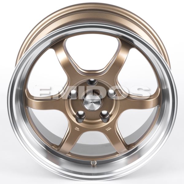 ЛИТЫЕ ДИСКИ 82247 ADVAN FC006-CT478 17 J7.5 ET38 5X114.3 73.1 БРОНЗА + ПОЛИРОВАННЫЙ ОБОД