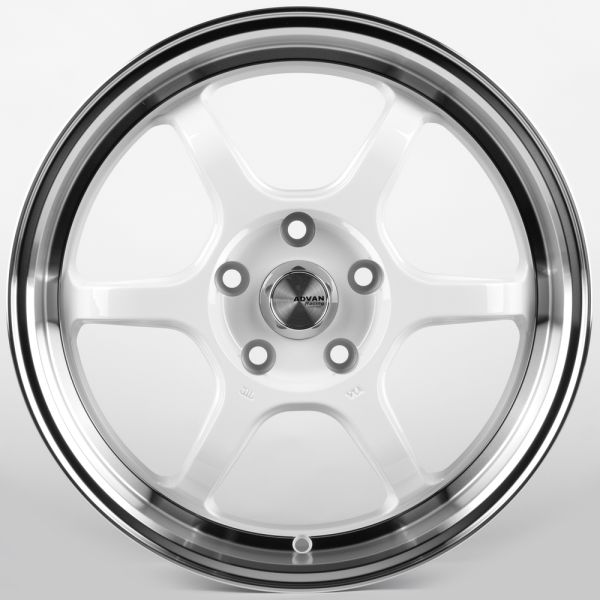 ЛИТЫЕ ДИСКИ 82248 ADVAN FC006-CT478 17 J7.5 ET38 5X114.3 73.1 БЕЛЫЙ + ПОЛИРОВАННЫЙ ОБОД