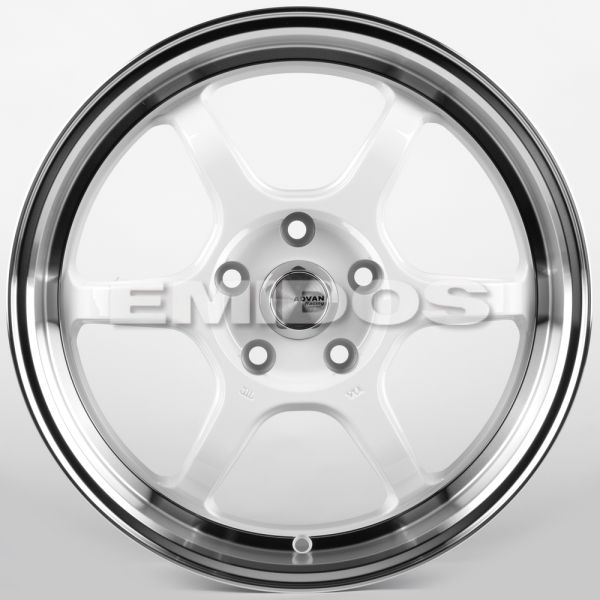 ЛИТЫЕ ДИСКИ 82248 ADVAN FC006-CT478 17 J7.5 ET38 5X114.3 73.1 БЕЛЫЙ + ПОЛИРОВАННЫЙ ОБОД