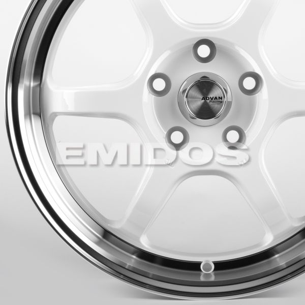 ЛИТЫЕ ДИСКИ 82248 ADVAN FC006-CT478 17 J7.5 ET38 5X114.3 73.1 БЕЛЫЙ + ПОЛИРОВАННЫЙ ОБОД