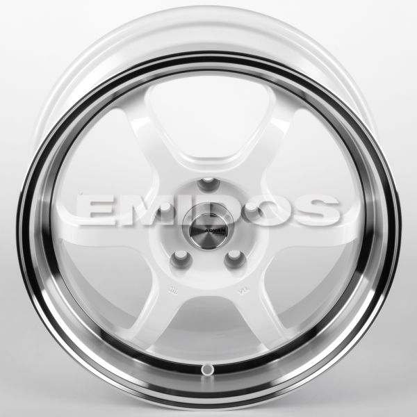 ЛИТЫЕ ДИСКИ 82248 ADVAN FC006-CT478 17 J7.5 ET38 5X114.3 73.1 БЕЛЫЙ + ПОЛИРОВАННЫЙ ОБОД
