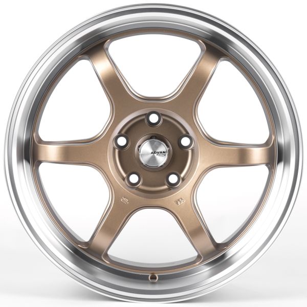 ЛИТЫЕ ДИСКИ 82250 ADVAN FC006-SF069 18 J8 ET38 5X114.3 73.1 БРОНЗА + ПОЛИРОВАННЫЙ ОБОД