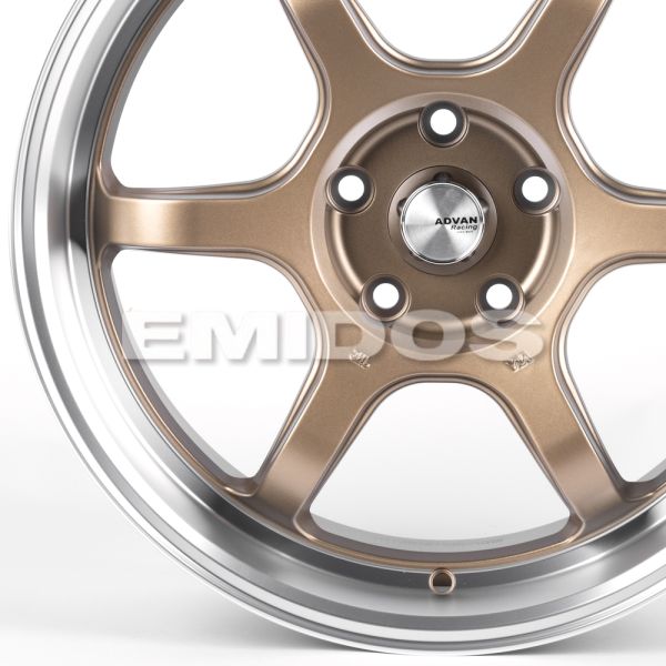 ЛИТЫЕ ДИСКИ 82250 ADVAN FC006-SF069 18 J8 ET38 5X114.3 73.1 БРОНЗА + ПОЛИРОВАННЫЙ ОБОД