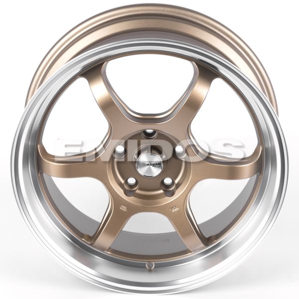 ЛИТЫЕ ДИСКИ 82250 ADVAN FC006-SF069 18 J8 ET38 5X114.3 73.1 БРОНЗА + ПОЛИРОВАННЫЙ ОБОД
