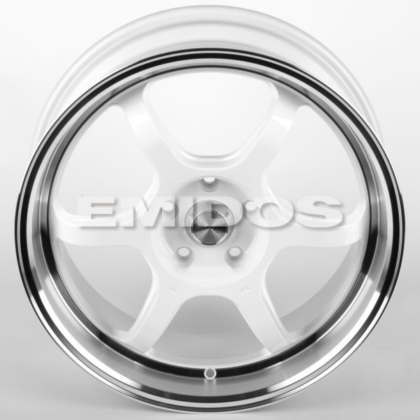 ЛИТЫЕ ДИСКИ 82251 ADVAN FC006-SF069 18 J8 ET38 5X114.3 73.1 БЕЛЫЙ + ПОЛИРОВАННЫЙ ОБОД