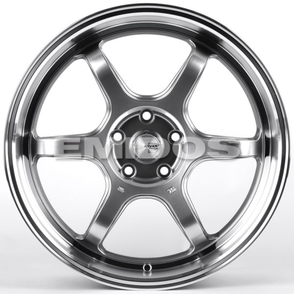 ЛИТЫЕ ДИСКИ 82254 ADVAN FC006-SM185 19 J8.5 ET35 5X114.3 73.1 СЕРЕБРО ТЁМНОЕ + ПОЛИРОВАННЫЙ ОБОД